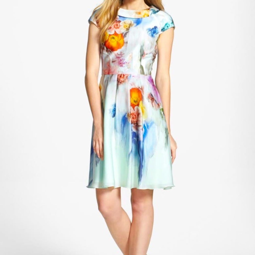 TED BAKER FLORAL DRESS TED SIZE 2